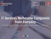 Tablet Screenshot of invotec.com.au
